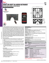 Thumbnail of document Brochure - Series SAH SMART Air Hood® Balancing Instrument